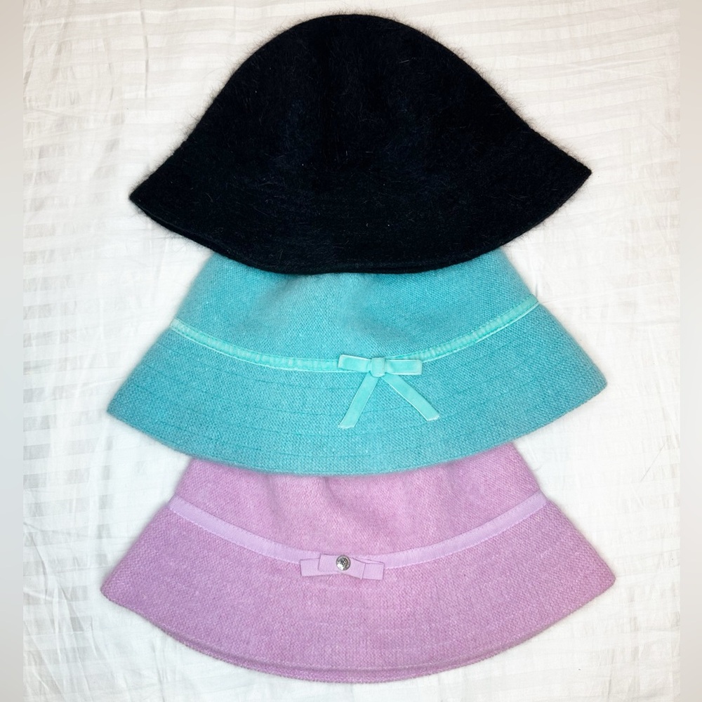 Gap Colorful and Black Wool Feel Bucket Hat with Embellishments